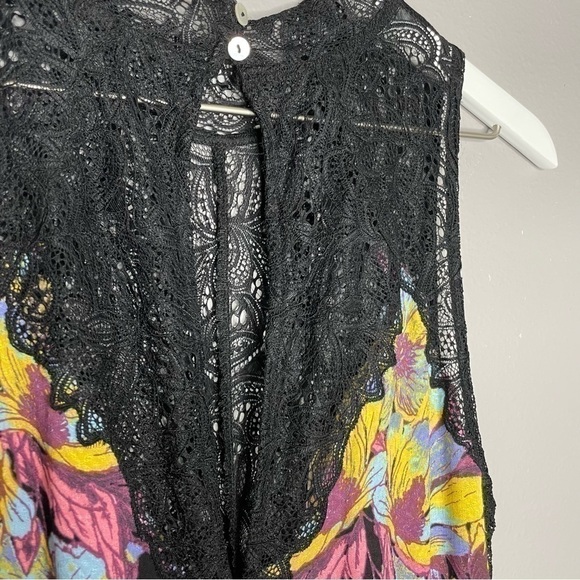 NWT Free People Intimately Onyx Combo Dress, Lightweight With Lace Detail - Picture 6 of 10